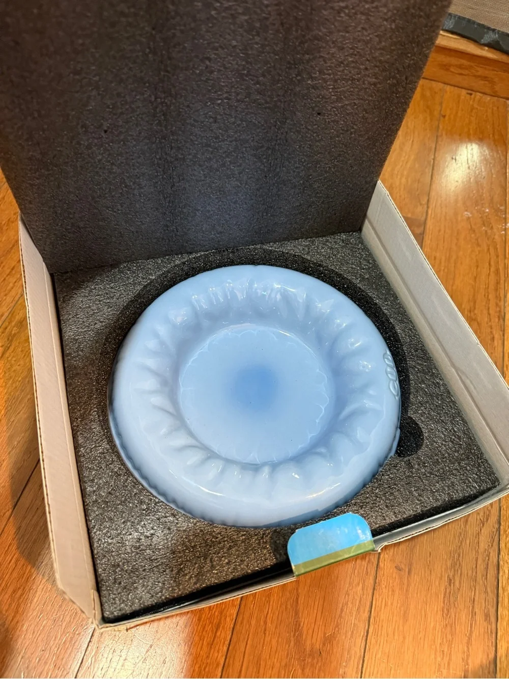 Light Blue Ceramic Pet Bowl